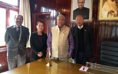 10th November 2016: Trustees of Dr. K & T Keditsu Foundation meet with Honourable Governor of Nagaland, Shri P. B. Acharya and Shri Sanjay Kumar IAS, Commissioner and Secretary and CEO, Nagaland, at the Raj Bhavan, Kohima.