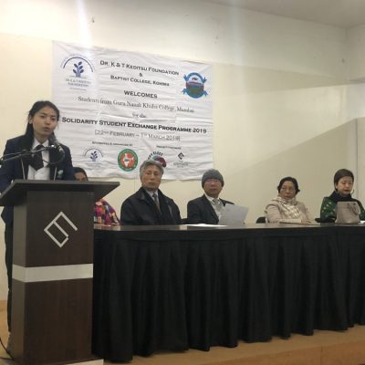 28th February 2019: Solidarity Students’ Exchange Programme Valedictory Function at East Gate Hotel, Kohima