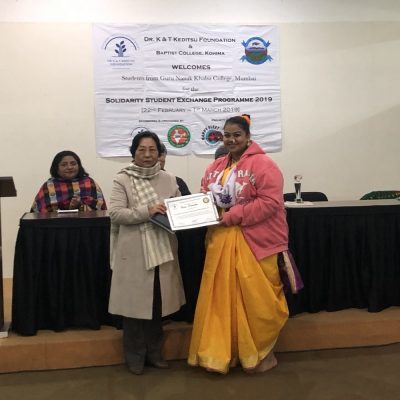 28th February 2019: Solidarity Students’ Exchange Programme Valedictory Function at East Gate Hotel, Kohima