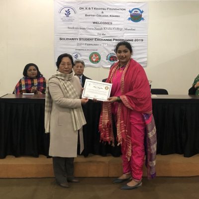 28th February 2019: Solidarity Students’ Exchange Programme Valedictory Function at East Gate Hotel, Kohima