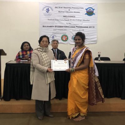 28th February 2019: Solidarity Students’ Exchange Programme Valedictory Function at East Gate Hotel, Kohima