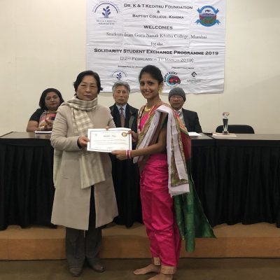 28th February 2019: Solidarity Students’ Exchange Programme Valedictory Function at East Gate Hotel, Kohima