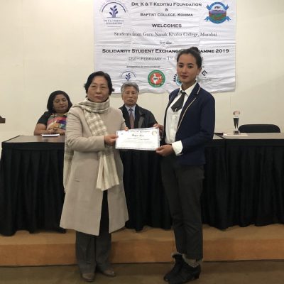 28th February 2019: Solidarity Students’ Exchange Programme Valedictory Function at East Gate Hotel, Kohima