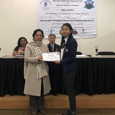 28th February 2019: Solidarity Students’ Exchange Programme Valedictory Function at East Gate Hotel, Kohima