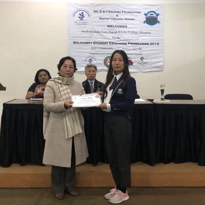 28th February 2019: Solidarity Students’ Exchange Programme Valedictory Function at East Gate Hotel, Kohima