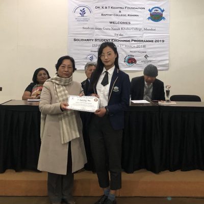 28th February 2019: Solidarity Students’ Exchange Programme Valedictory Function at East Gate Hotel, Kohima
