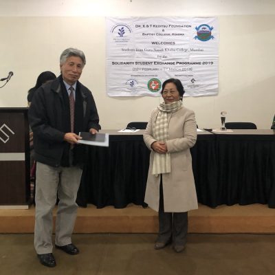28th February 2019: Solidarity Students’ Exchange Programme Valedictory Function at East Gate Hotel, Kohima