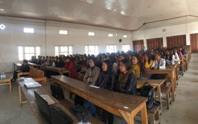 3rd March 2018: Interaction with students of Alder College, Kohima, Nagaland, during the HUSH Lecture series.
