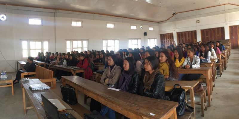 3rd March 2018: Interaction with students of Alder College, Kohima, Nagaland, during the HUSH Lecture series.