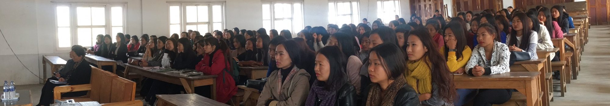 3rd March 2018: Interaction with students of Alder College, Kohima, Nagaland, during the HUSH Lecture series.