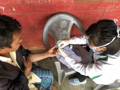Miss Sensile Magh techician_blood test